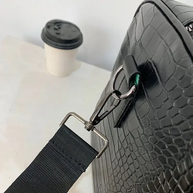 sacs de voyage en cuir de chancelier pour hommes, sacs à main de luxe pour hommes, sac de sport de voyage vintage, grande capacité, portable, initié alligator, nouveau, 2023