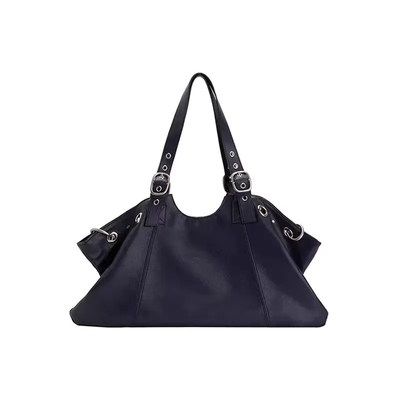 sac de moto y2k cool girl pour femmes, sac fourre-tout coréen haut de gamme de grande capacité, sac à bandoulière de voyage à la mode