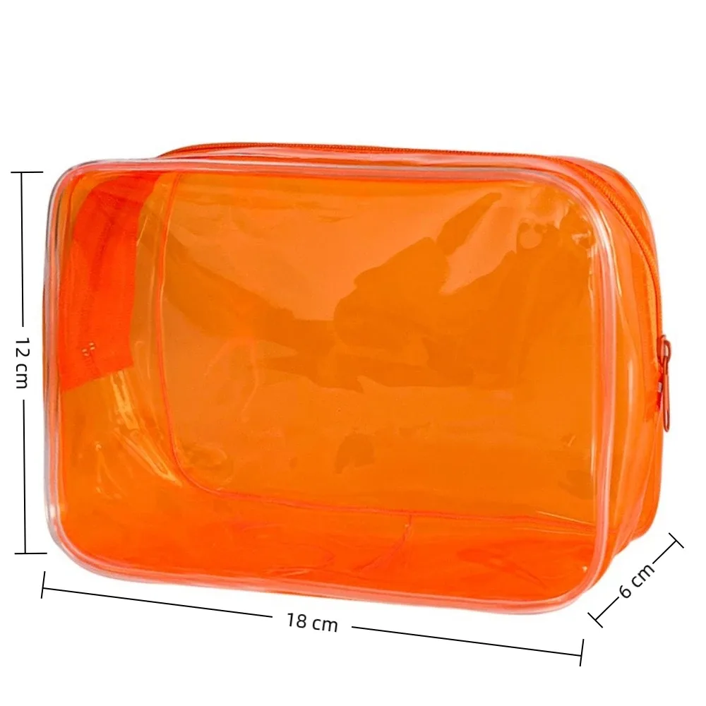 sac à cosmétiques transparent coloré, trousse de maquillage pour femmes, sac de lavage en gelée de pvc, grande capacité, organisateur de cosmétiques de voyage, pochette de maquillage