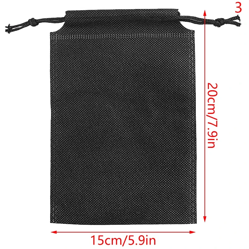 sac de rangement à cordon noir, 1 pièce, housses anti-poussière pour chaussures, pochette de voyage non tissée anti-poussière, sacs à chaussures, protection des chaussures de séchage