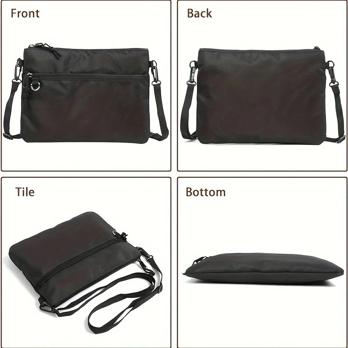sac de poitrine décontracté tendance, sac banane sportif, sac bandoulière simple
