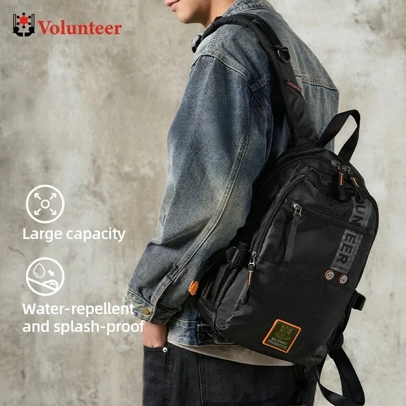 volunteer sac à dos de voyage pour hommes randonnée en plein air escalade camping sac à dos étanche de grande capacité sac à dos pour hommes 1609-08