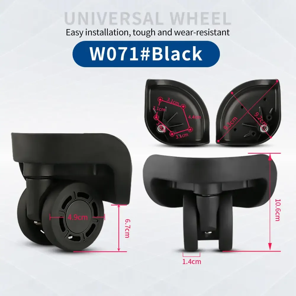 roue universelle silencieuse hongsheng pour valise, accessoires de remplacement et réparation de roues de valise à roulettes avec serrure à combinaison