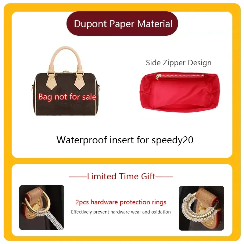 sac organisateur insérer pour lv speedy20 sac léger organisateur insérer stockage dupont papier sac support sac accessoires