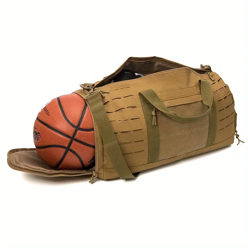 sac de sport 40l, sac de voyage tactique pour hommes, sac d'entraînement physique avec chaussures, basket-ball, sacs de week-end en plein air