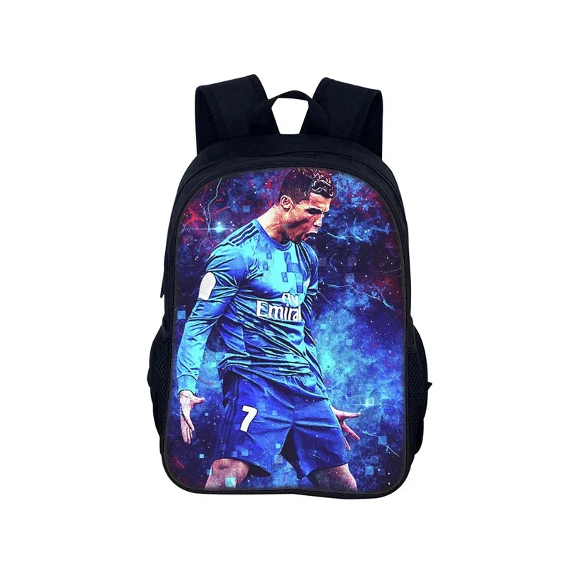 ronaldo sacs à dos étudiant football étoile sacs d'école enfants sport de plein air voyage cr sac à dos cadeau