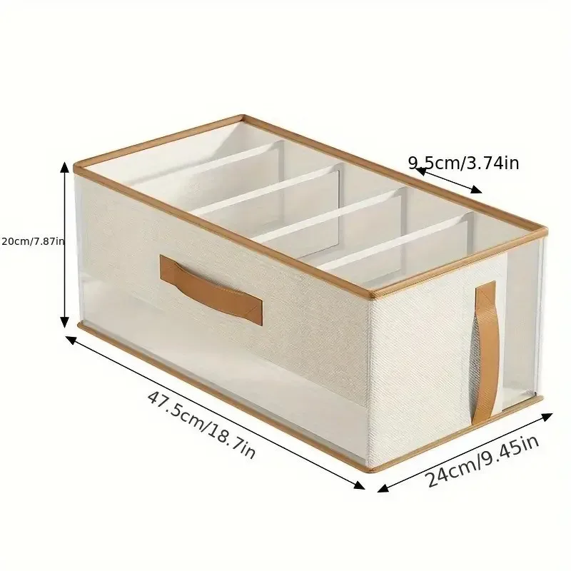 organisateur de sac à main transparent pour placard, boîte de rangement anti-poussière avec séparateurs et poignées en cuir pu, gain de place, présentoir de boutique