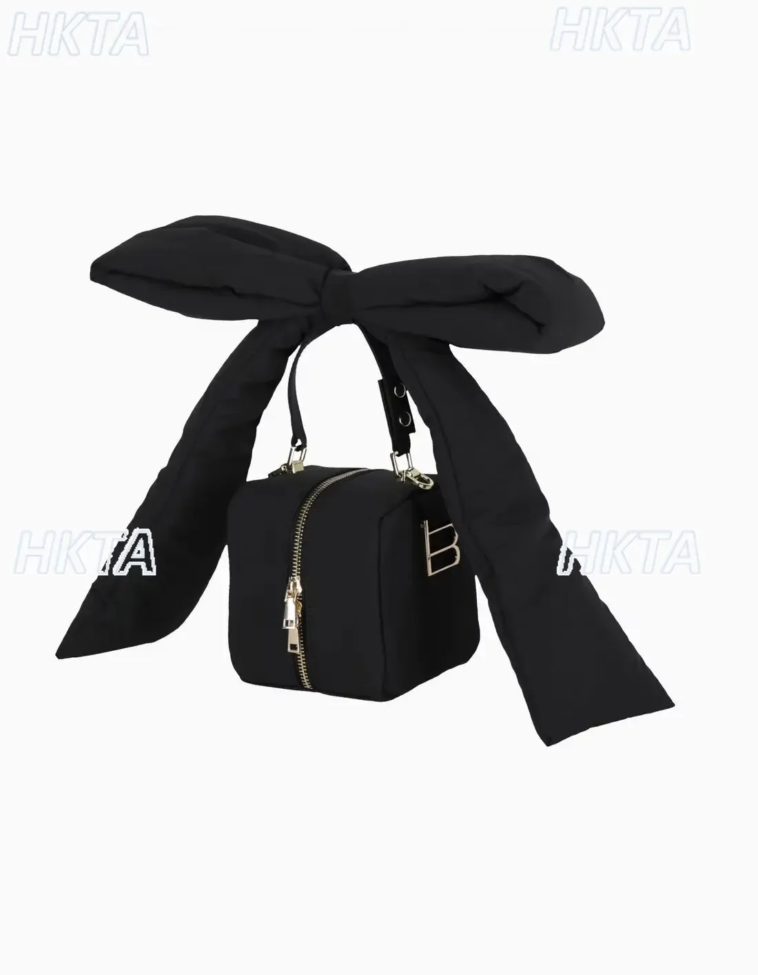 Sac à main noir de style japonais, nouvelle collection été 2026, élégant et mignon avec nœud, petit sac carré pour femme et fille, sac messager mignon, sacs à dos