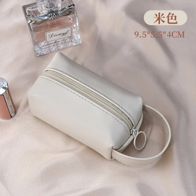 nouveau mini trousse de maquillage pour sac à main, trousse à cosmétiques en pu, trousse de toilette, trousse de lavage de voyage, rouge à lèvres, pochette à cosmétiques, organisateur de voyage