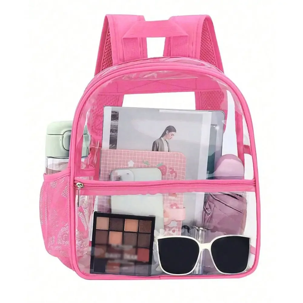 petit sac à dos transparent en pvc, sac d'été étanche pour téléphone portable de plage, pour voyage, école, rangement