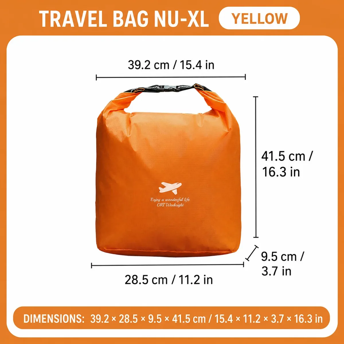 sacs de rangement de voyage étanches à fermeture roll-top en oxford ultralégers et indéchirables pour le camping, la randonnée, et les sacs de compression anti-salissures