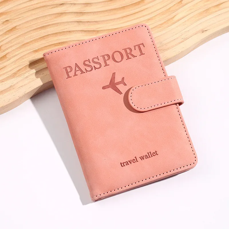 porte-documents d'affaires rfid pour le voyage, porte-passeport personnalisé, portefeuille pour carte d'identité et carte bancaire, étui portefeuille, accessoires de voyage