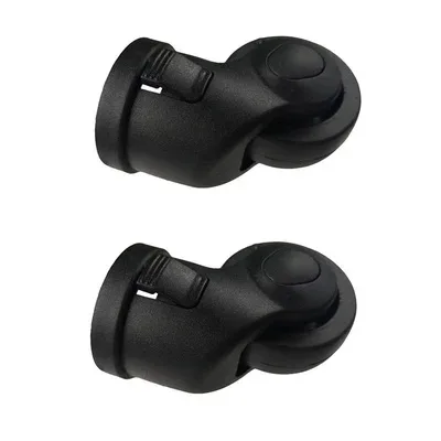 roues universelles amovibles plastique noires métalliques accessoires remplacement bagages pièces réparation travail atelier voyage modification valises