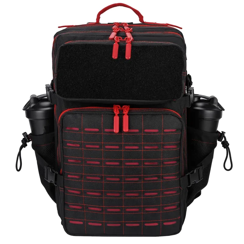 lhi 45l sac à dos tactique hommes noir spotrs athlète sac de sport camping en plein air randonnée sac à dos armée assaut pack avec porte-bouteille
