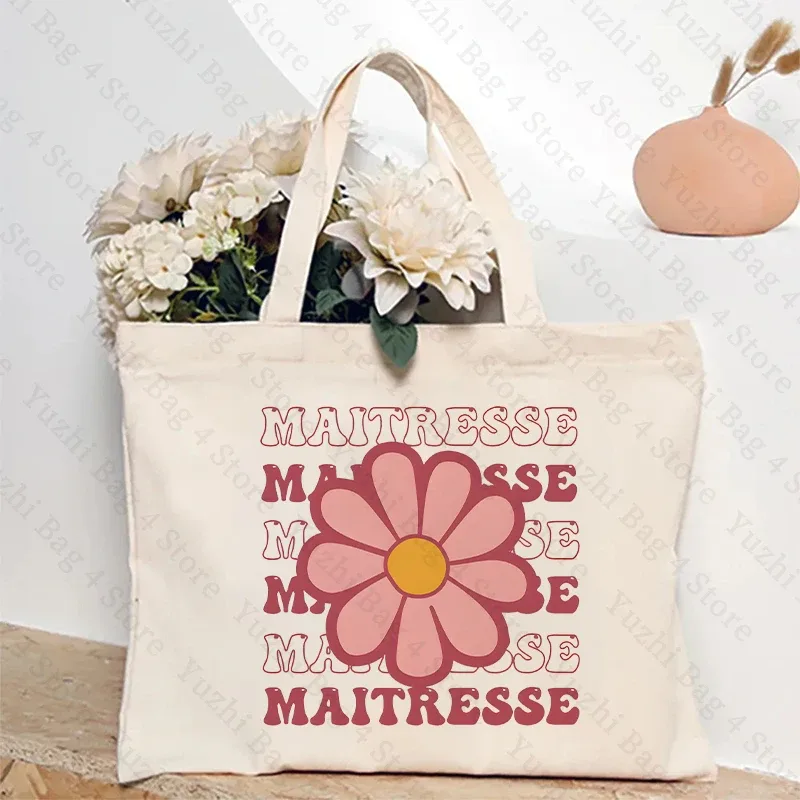 sac fourre-tout de shopping de mode pour femmes avec professeur de chouette et sac à bandoulière design hibou cadeau pour éducatifs cadeau maitresse d'école