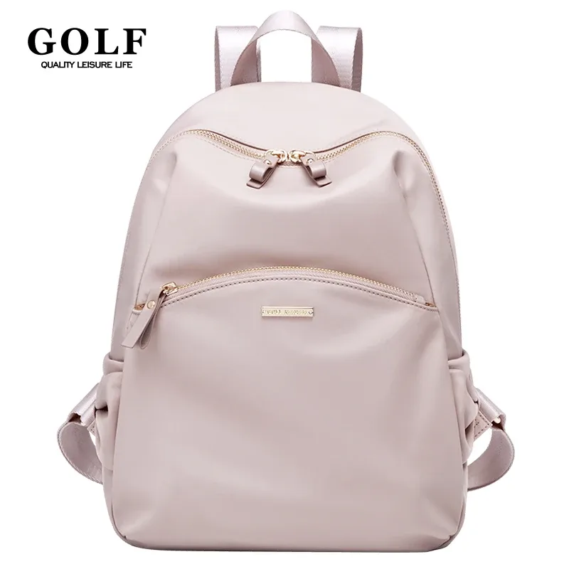 golf-sac à dos léger et élégant avec nœud pour femme, rose, mignon, petit sac à dos, sac à main pour femme, antivol, mode