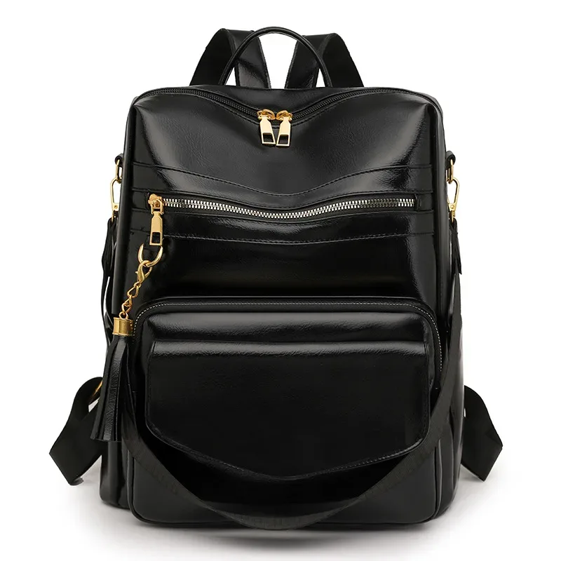 sac à dos sac à main pour femmes pu grand dames mode gland pu cuir voyage sac à dos sac à main concepteur dames sacs à bandoulière étanche