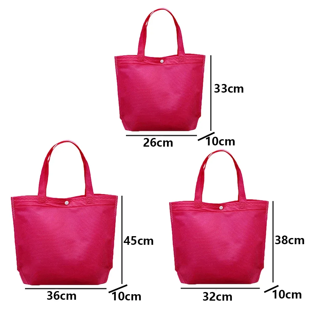 sac à main solide avec bouton pour femme, fourre-tout de grande capacité, sac d'épicerie, cadeau réutilisable, sacoche de rangement portable