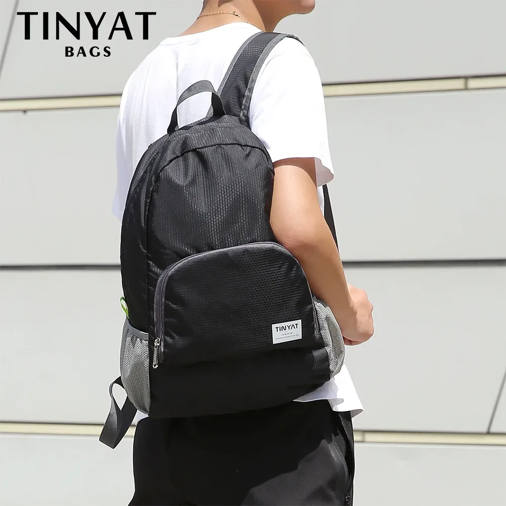 tinyat 13l sac à dos pliable ultraléger, sac d'escalade extérieur étanche pour voyage, cyclisme, salle de sport, usage quotidien
