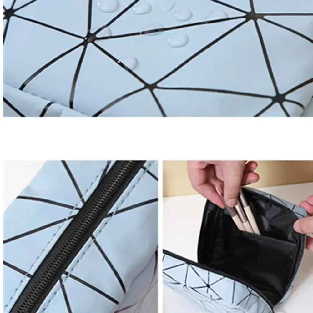 sac de rangement multifonction pour serviettes hygiéniques, motif losange, sacs de maquillage, support de poudres