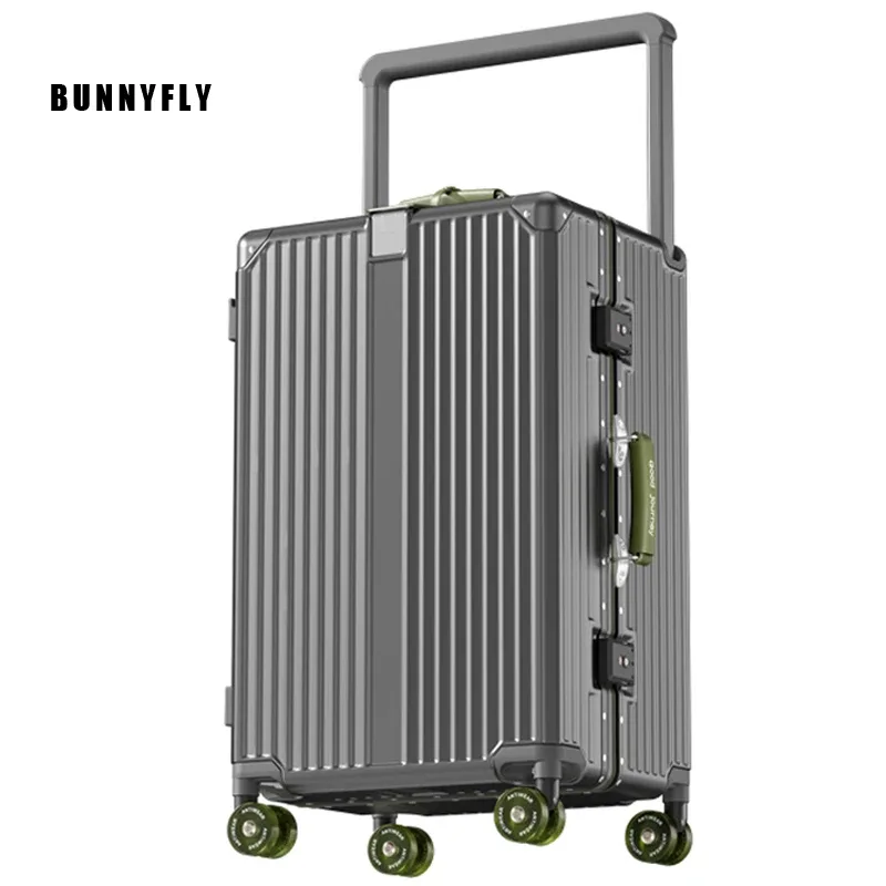 BunnyFly valise large poignée valise de voyage hommes 20 24 bagage à main femmes PC cadre en aluminium boîtier de chariot