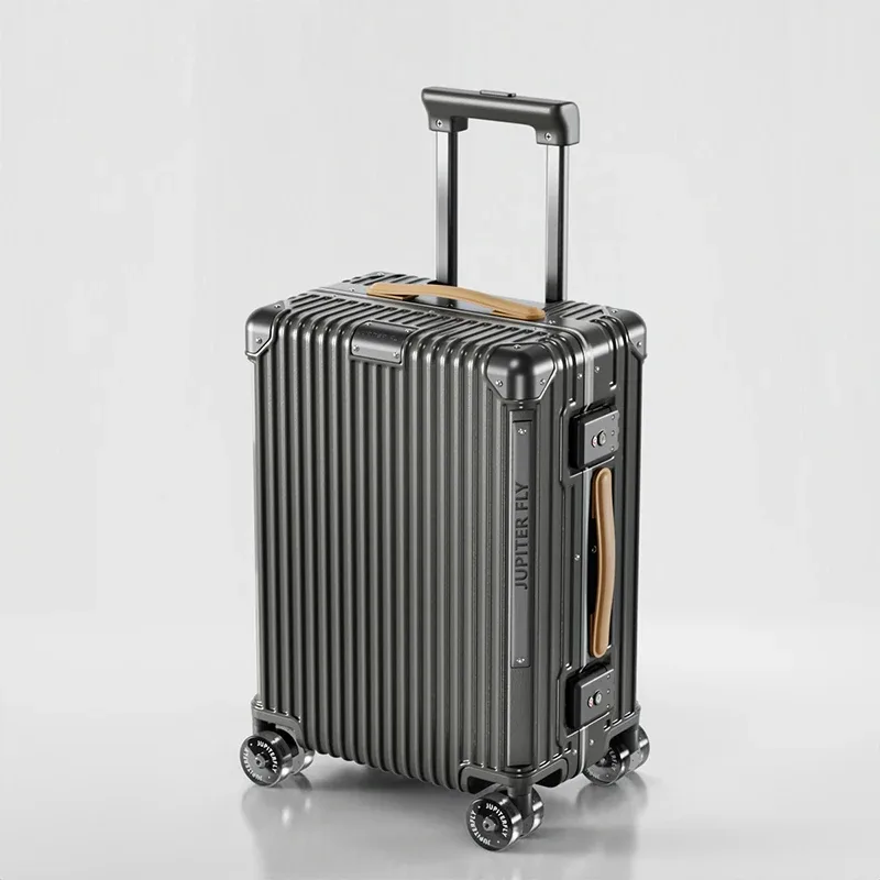 ko-ku 18/20 pouces bagage à main sur roues silencieuses et cadre en aluminium 24/28 pouces chariot d'affaires valise de voyage serrure tsa