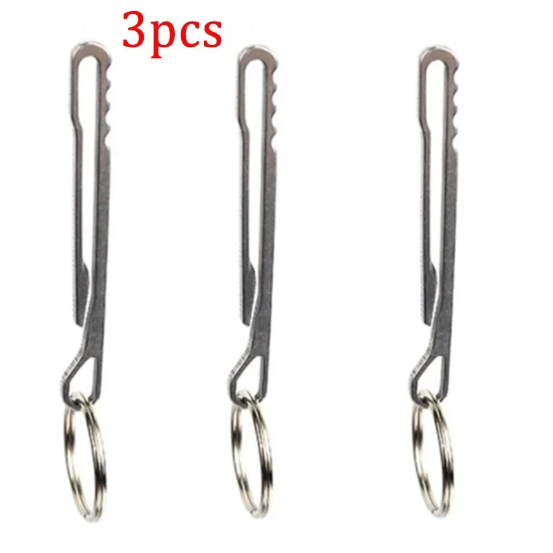 porte-outils en acier inoxydable, porte-clés multifonctionnel, mousqueton, pince à billets, boucle de sac à dos, accessoires essentiels pour le camping en plein air