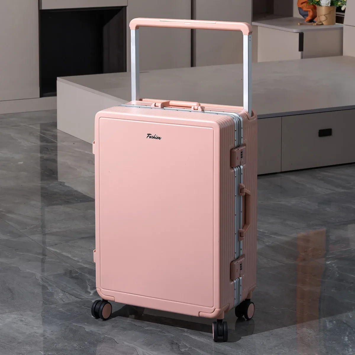 valise à roulettes à poignée large, nouvelle valise de voyage, valise à roulettes pour étudiants, avec serrure à code, multifonctionnelle, grande capacité, roues pivotantes