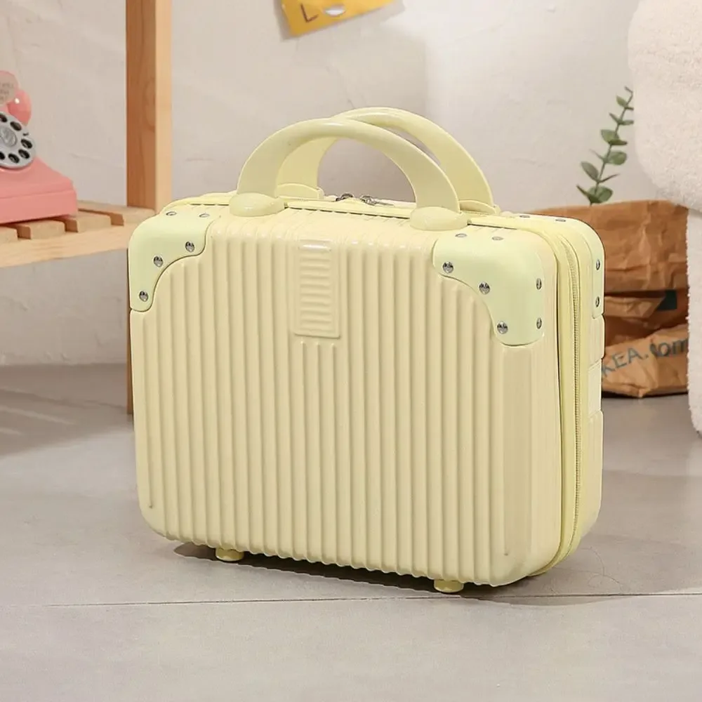 valise de voyage tendance 14 pouces, mini trousse de maquillage portable, organisateur de bagages, boîte à cosmétiques grande capacité, valise de cabine