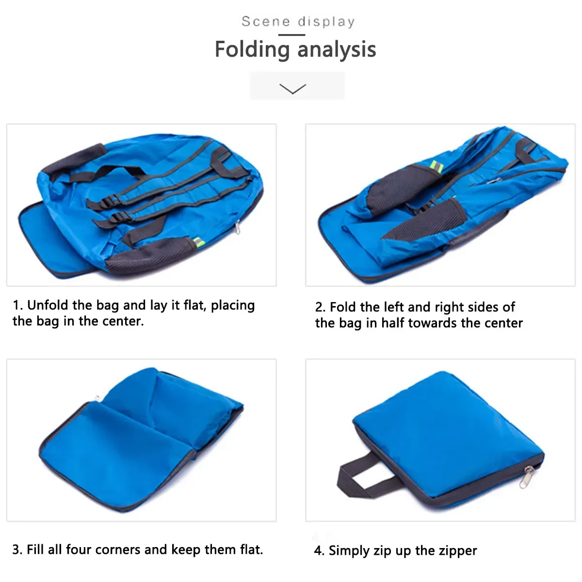 sac à dos pliable pour la montagne, ultraléger, en nylon imperméable, sac de voyage, sac à dos de sport de grande capacité
