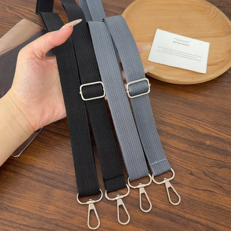 sangle de sac à bandoulière en nylon noir, ceinture détachable de remplacement réglable pour femmes et hommes, sacoches à poignée, ceinture de sac à main