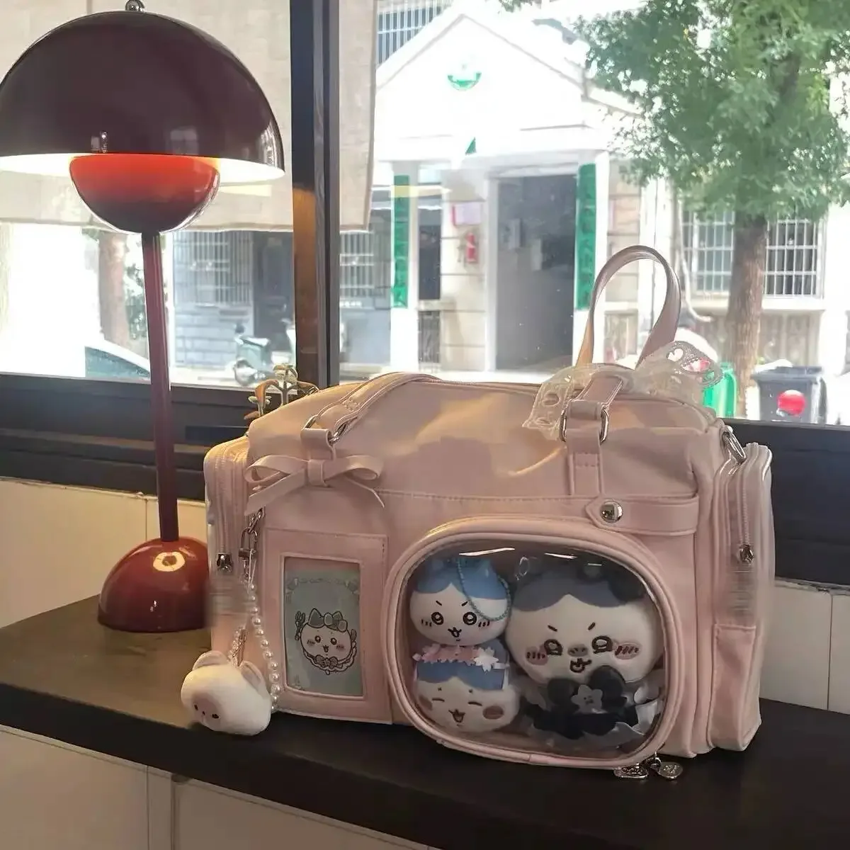 sacs à bandoulière y2k bow ita pour fille, sac transparent de grande capacité, sac à bandoulière pour exposition de bande dessinée, mignon, sacs à main d'exposition diy, nouvelle collection