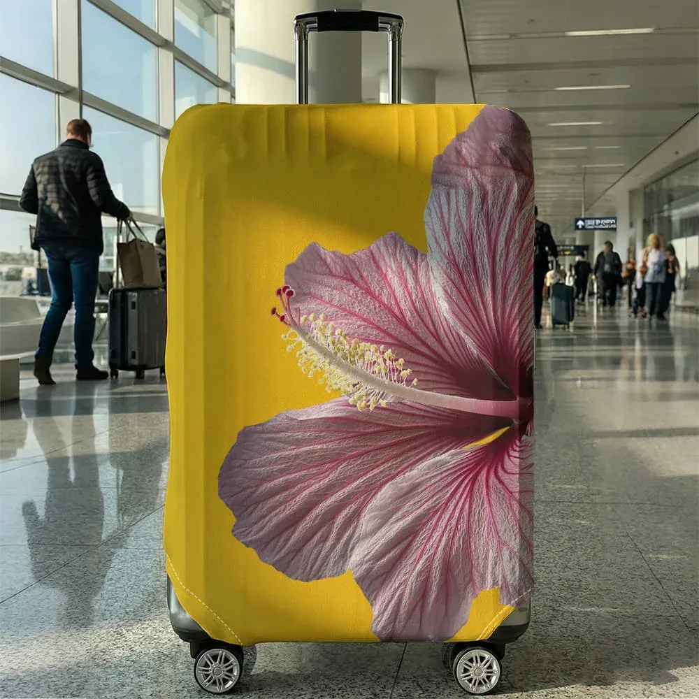housse de protection pour bagages à motifs floraux, adaptée aux bagages de 18 à 32 pouces, avec protège-poignées, accessoires de voyage