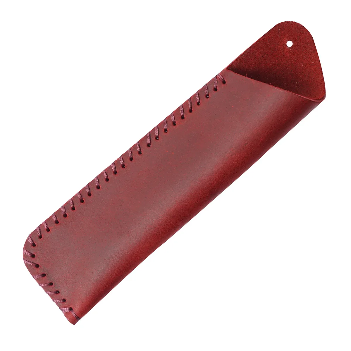 étui à stylos en cuir véritable fait main, cadeau créatif, style rétro simple et personnalisé, en cuir de vachette pleine fleur, housse de protection