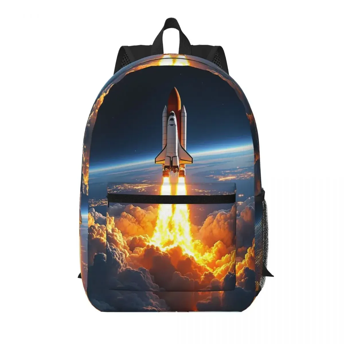 sac à dos pour étudiants space shuttle rocket, sac d'école, sac à dos de randonnée, sac de voyage pour garçons et filles, sac à bandoulière