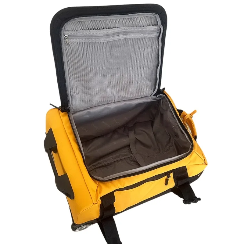 sac de voyage pliable et étanche – bagage à roulettes portable à côtés souples avec roulettes pour les voyages d'affaires (poignée de transport et de traction)