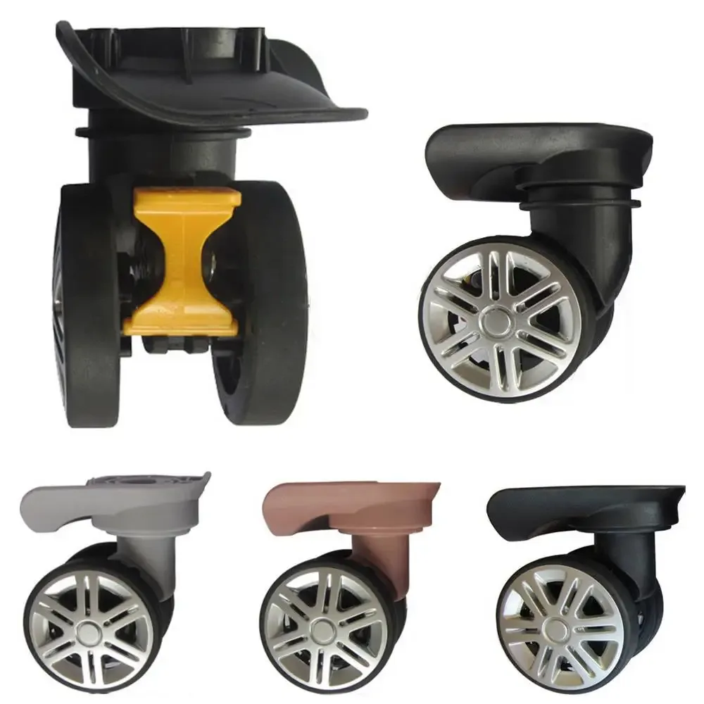 roue caoutchouc silencieuse pivotante noir gris rose dore usage voyage réparation chariot bagage accessoire travail
