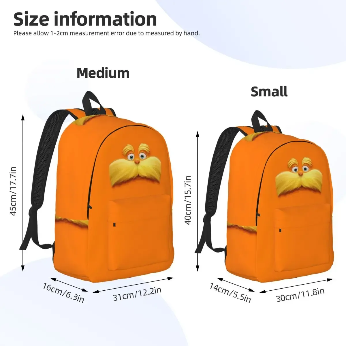 sac à dos lorax pour étudiants, sac d'école pour enfants, sacs à bandoulière pour ordinateur portable pour garçons et filles