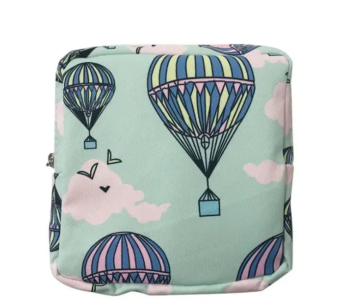trousse polyester fleurs roses voyage cosmétiques maquillage femmes format carré motif cactus gris ours marbré