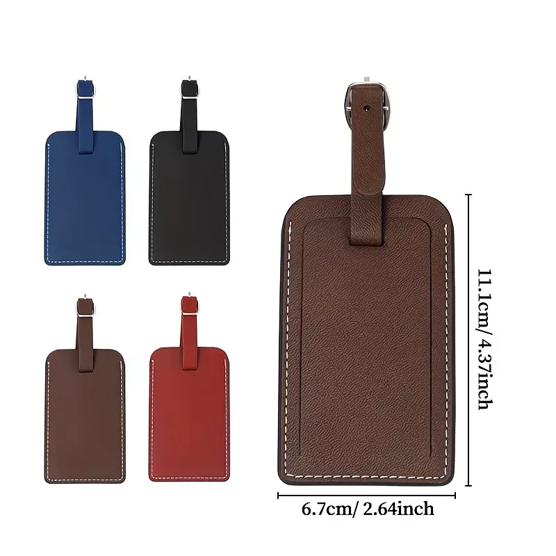 étiquette bagage faux daim personnalisable rose kaki vert rouge voyage identité bagage nom passeport