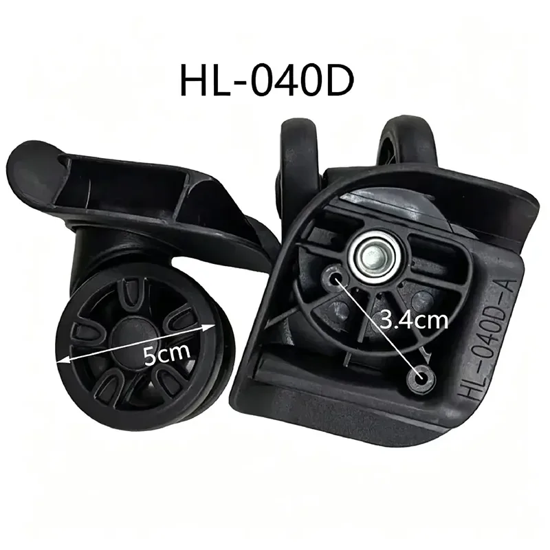 hl-040 roue universelle silencieuse pour valise, accessoires de réparation de bagages et de chariots