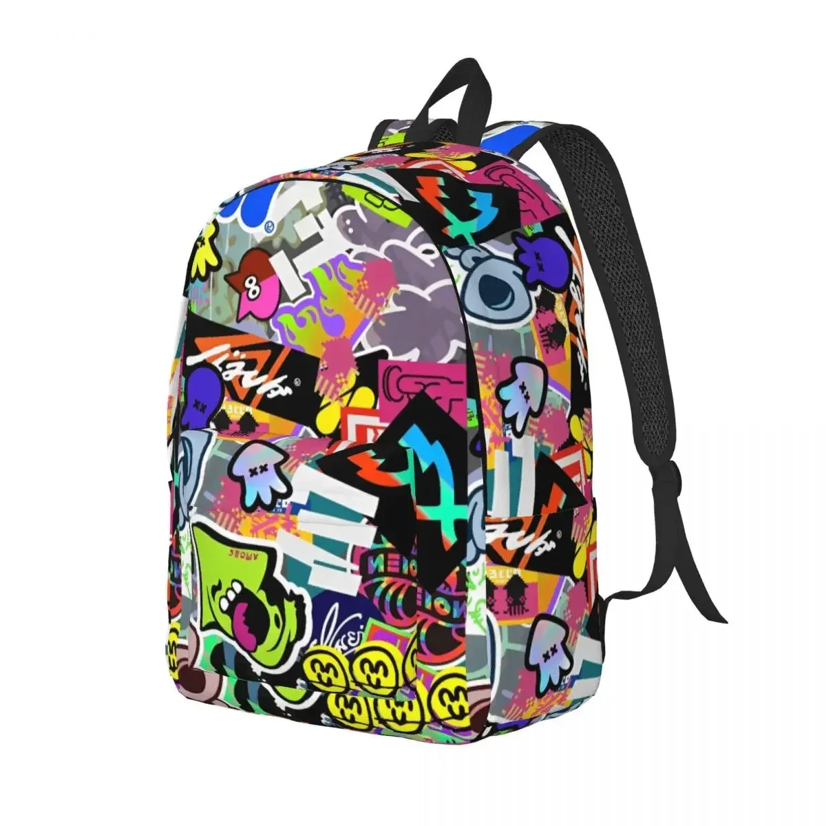 sac à dos pour adolescents splatoon, léger, pour étudiants, sac à dos d'affaires pour hommes et femmes, sacs en toile pour ordinateur portable