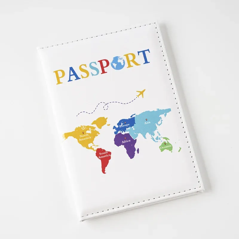 nom personnalisable nouvelle impression couleur uv carte universelle couverture de passeport porte-passeport passeport hommes et femmes cadeau universel