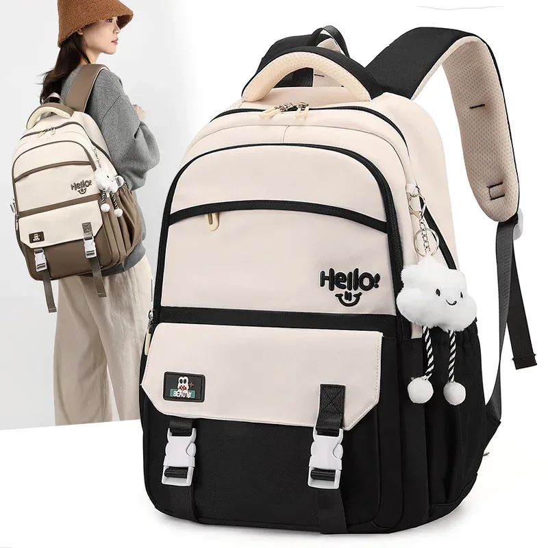 Sac à dos pour enfants pour filles, cartable d'école primaire simple de grande capacité, sacs d'école pour collégiens