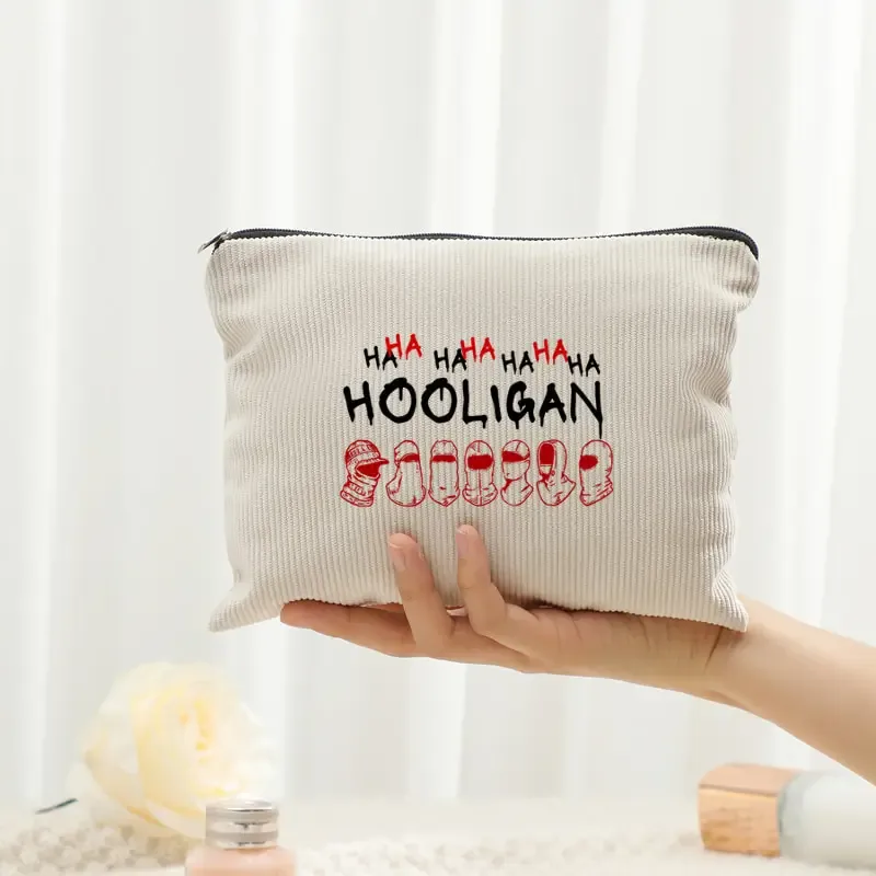 trousse de toilette en velours côtelé pour femmes, sac de rangement léger multifonctionnel, haha album arirang 2.0 world tour 2026, cadeau pour fans de kpop
