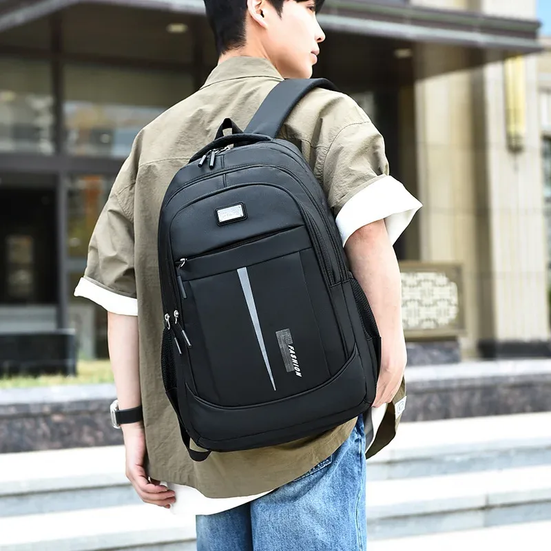 sac à dos pour ordinateur portable d'affaires de grande capacité pour hommes, sac de voyage pour femmes, sacs à double épaule pour lycéens et moyens