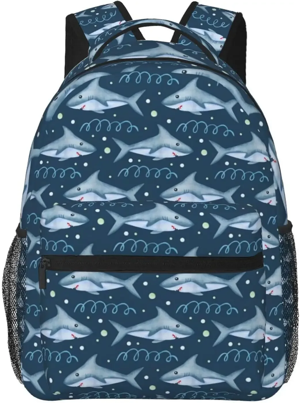 sac à dos shlavabo sharks pour hommes et femmes, sac à dos d'ordinateur, sac à livres, voyage, randonnée, camping, mode