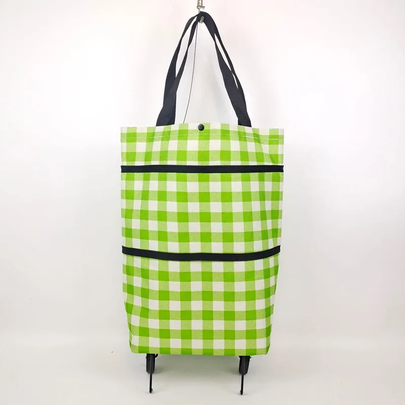 sac à roulettes, sac à roulettes, sacs à provisions pliants, achat de légumes, paquet de traction, petit chariot à traction, organisateur de courses portable