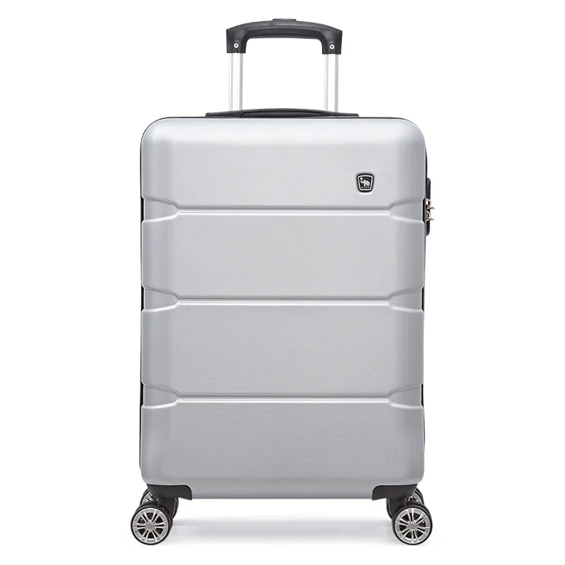 oiwas valise à bagages roulants boîtier de chariot de voyage hommes roues spinner muets bagages roulants matériau abs cabine d'embarquement à main