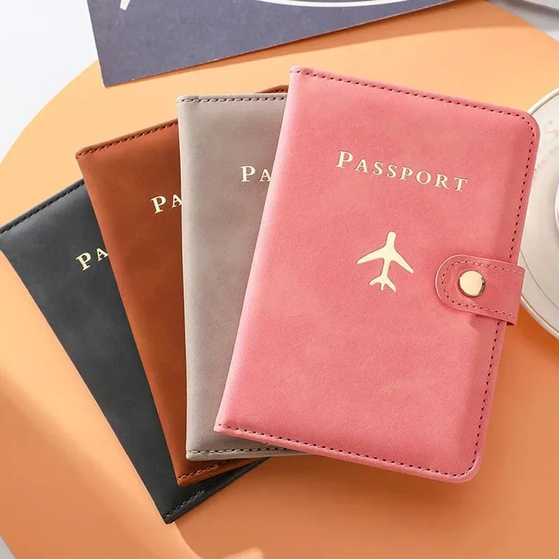 couverture de passeport personnalisée avec nom sur la couverture, motif avion, porte-passeport avec texte personnalisé, étui pour homme et femme, portefeuille pour documents de voyage